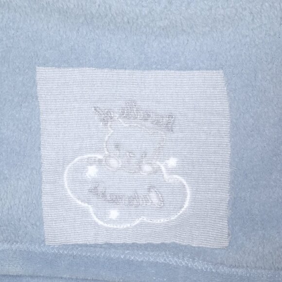 2015 Baby Starters Bundle Of Cuteness Bear Blue Security Lovey Blanket 33" X 30" - Picture 4 of 5